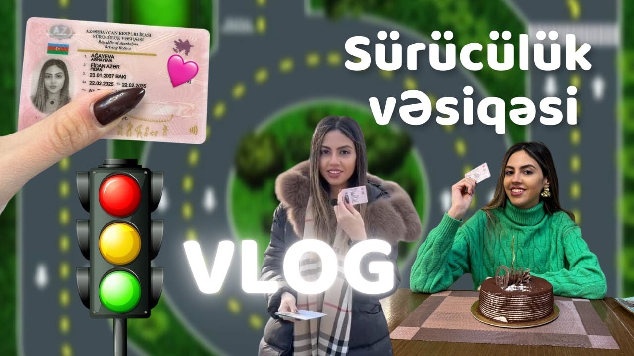 SÜRÜCÜLÜK VƏSİQƏSİ imtahanına getdim ! VLOG