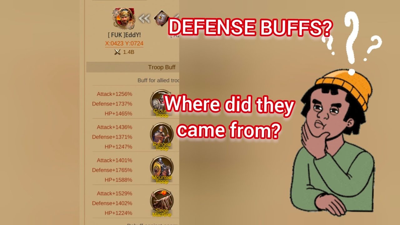 Where  Do Defense Buffs Come From? | Evony The King's Return 