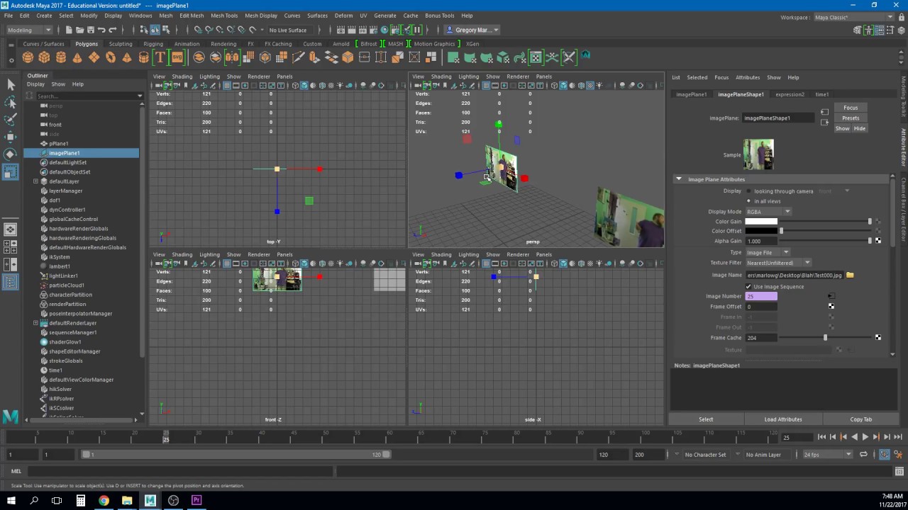 Importing Video Reference Into Maya