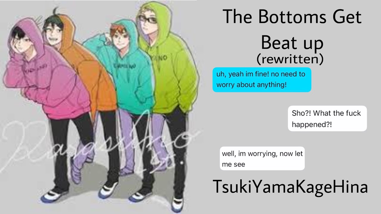 The Bottoms Get Beat up | TsukiYamaKageHina | Hurt/Comfort(ish)