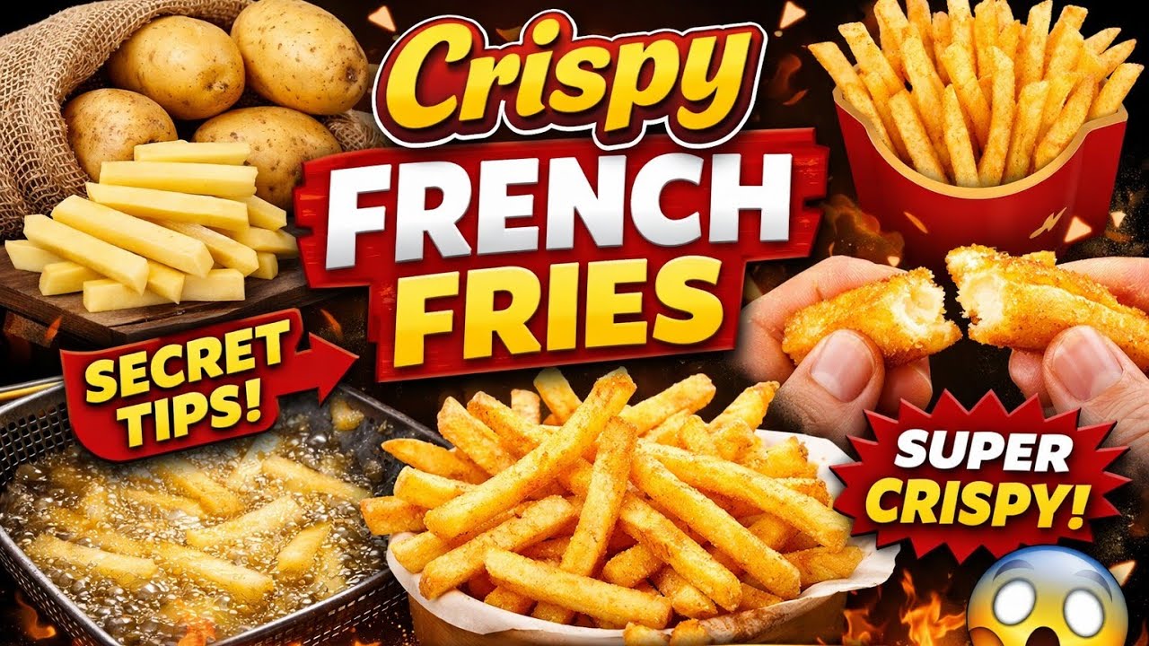 Market Style Crispy French Fries 🍟 Recipe | Perfect Kurkure Fries Ghar Par Kaise Banaye| #cooking 