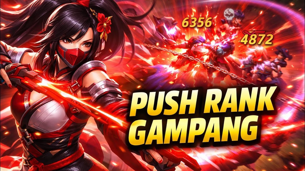 Push Rank Pakai Hanabi! Damage Sakit Banget 😈 Musuh Gak Berkutik