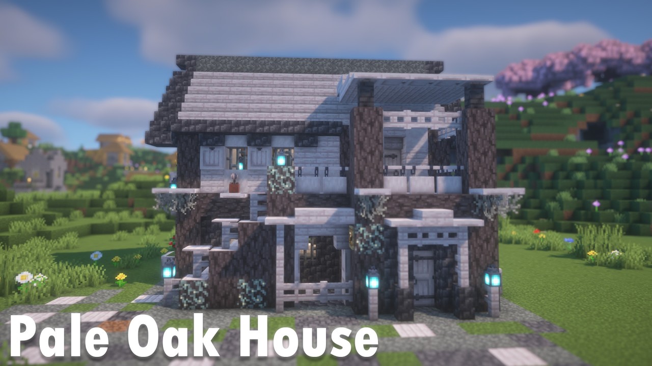 Pale oak survival house Minecraft Tutorial