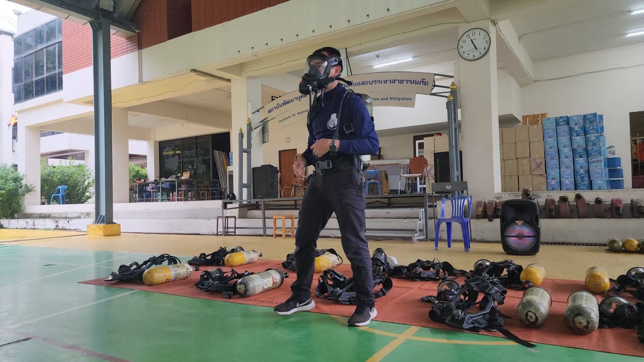 การใช้ชุด SCBA ในงานดับเพลิง
