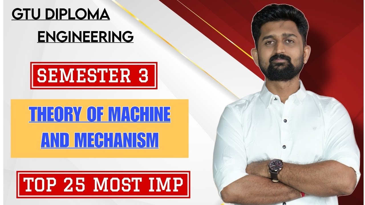 THEORY OF MACHINE AND MECHANISM TOP 25 MOST IMP | DIPLOMA SEM 3 MECHANICAL TOM IMP