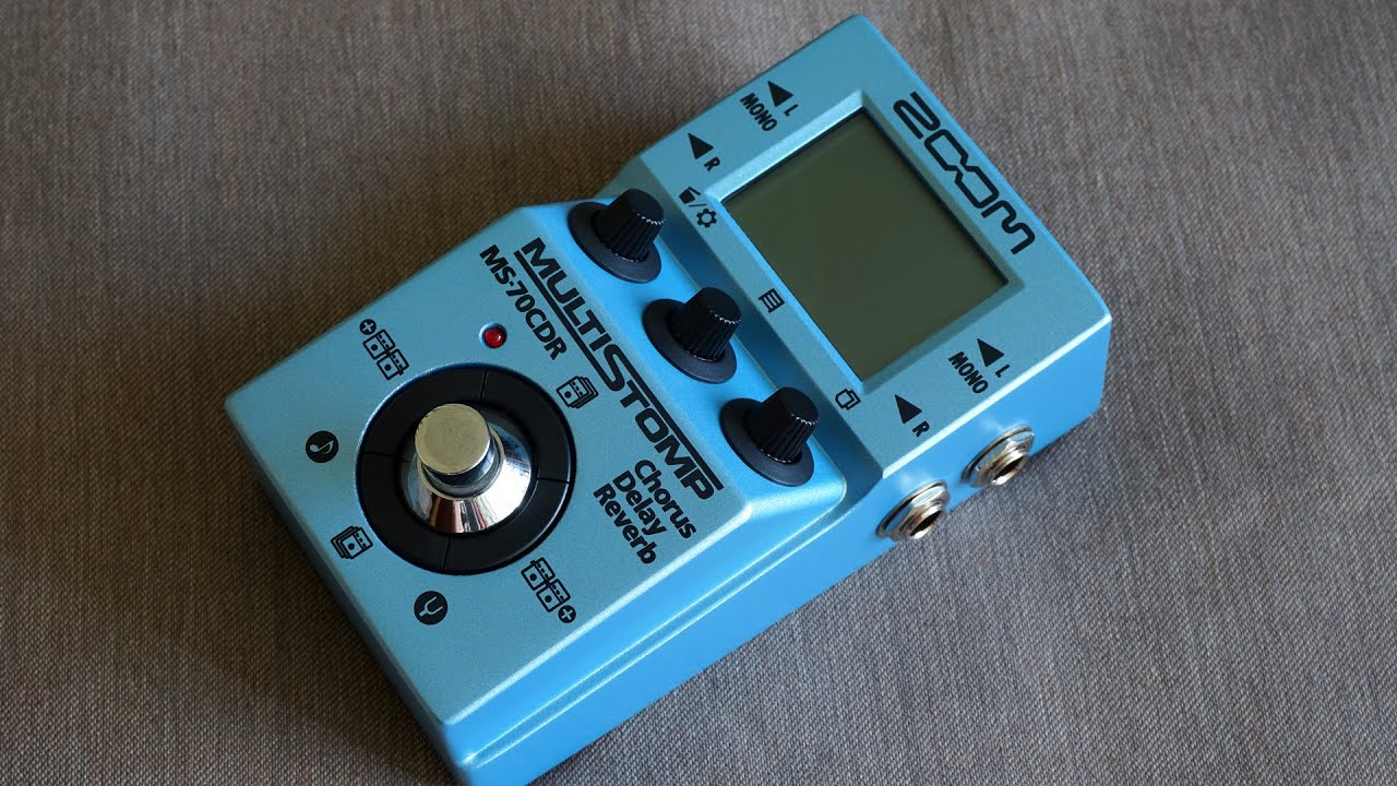 Zoom MS-70CDR Multistomp - Ревербератор, Дилэй и Хорус в одном флаконе