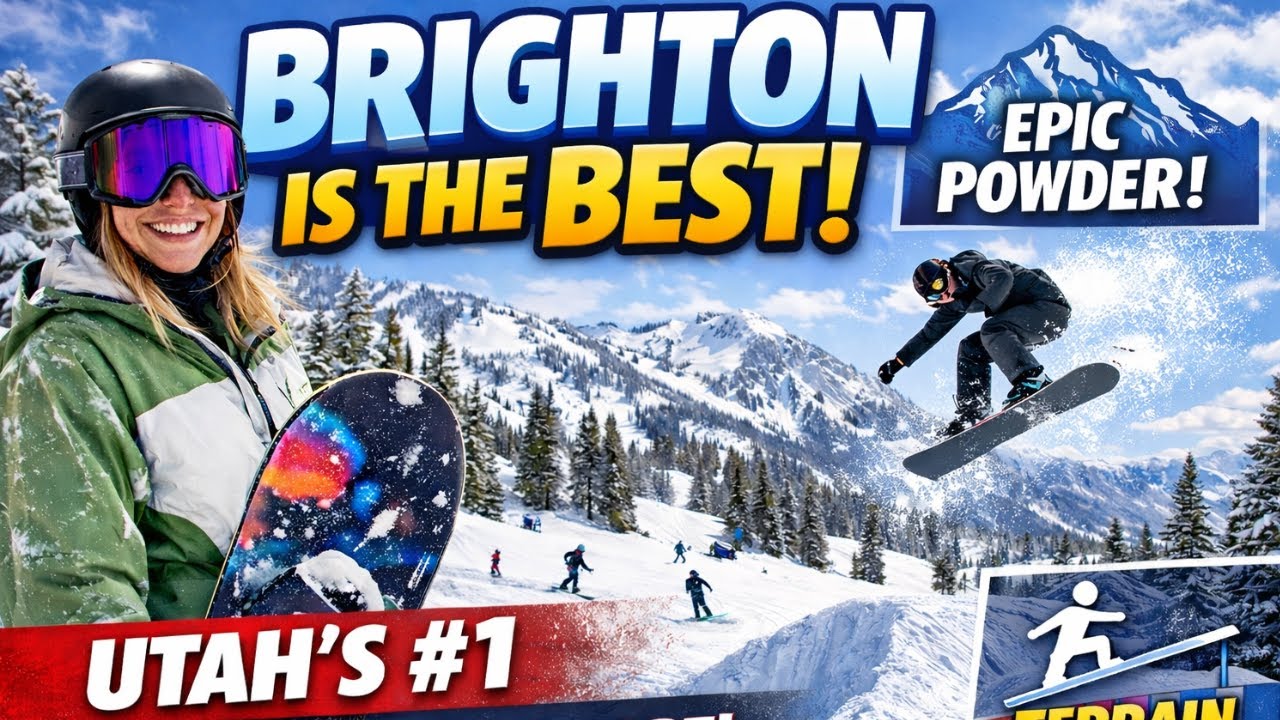 BRIGHTON Is The Best Utah Resort For Snowboarding