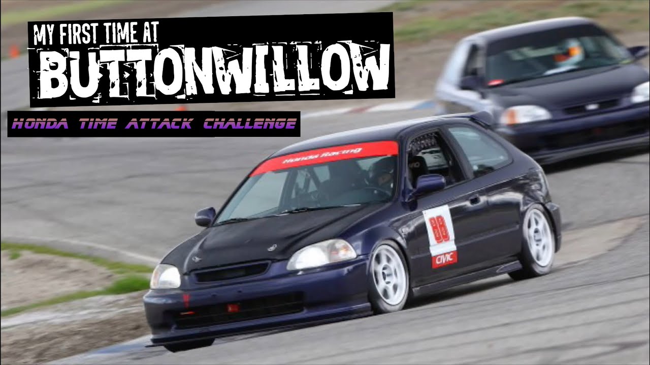 NEW FAVORITE TRACK!? | B16A2 EK Civic Races Buttonwillow 13CW with Honda Time Attack Challenge RD1