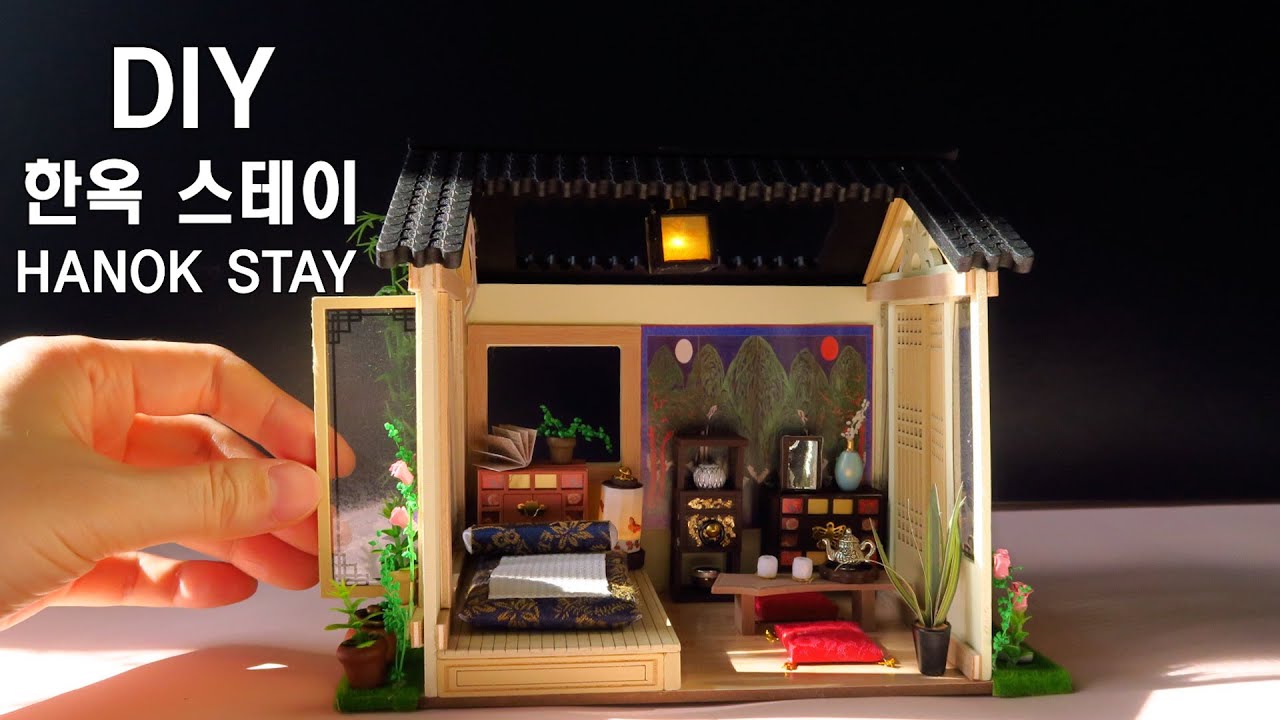 DIY Miniature Dollhouse Kit / 한옥 스테이 / HANOK STAY / 미니어처 쉽게 따라 만들기
