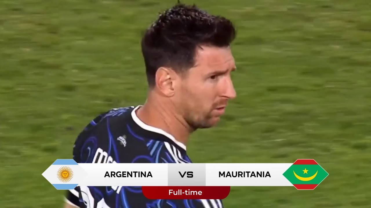 FULL HIGHLIGHT (2-1) ARGENTINA VS MAURITANIA FIFA INTERNATIONAL FRIENDLY 26 NICO PAZ FREEKICK GOALS