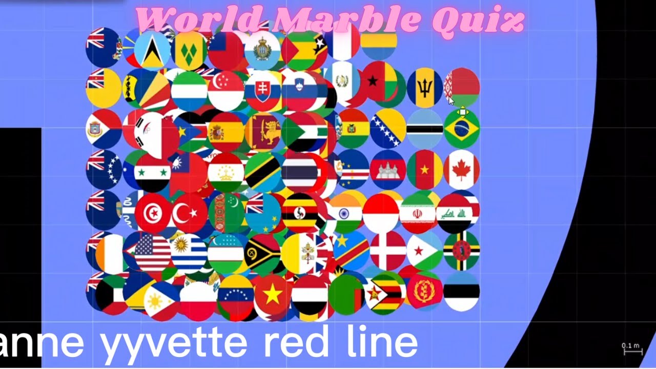World Marble Quiz in Algodoo#marblerace#algodoo#games#asmr
