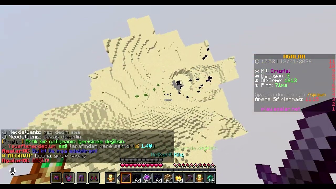 Minecraft PvP ama Her Şey SERBEST