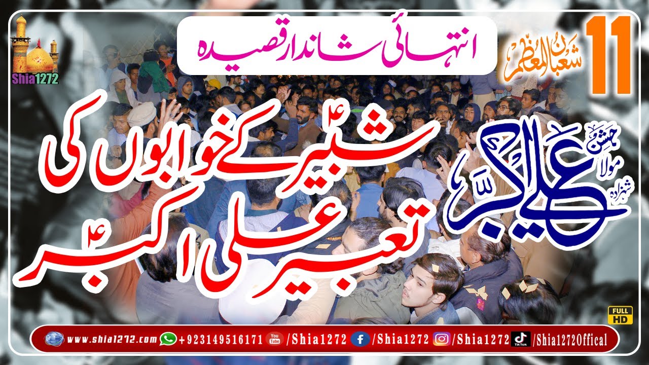 11 Shaban Qaseeda 2026 | Shabir Kay Khwabon Ki Tabeer Ali Akbar