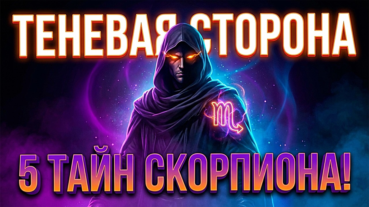 🔥 Теневая сторона Скорпиона: 5 вещей, которые он скрывает даже от самых близких! 🦂😈