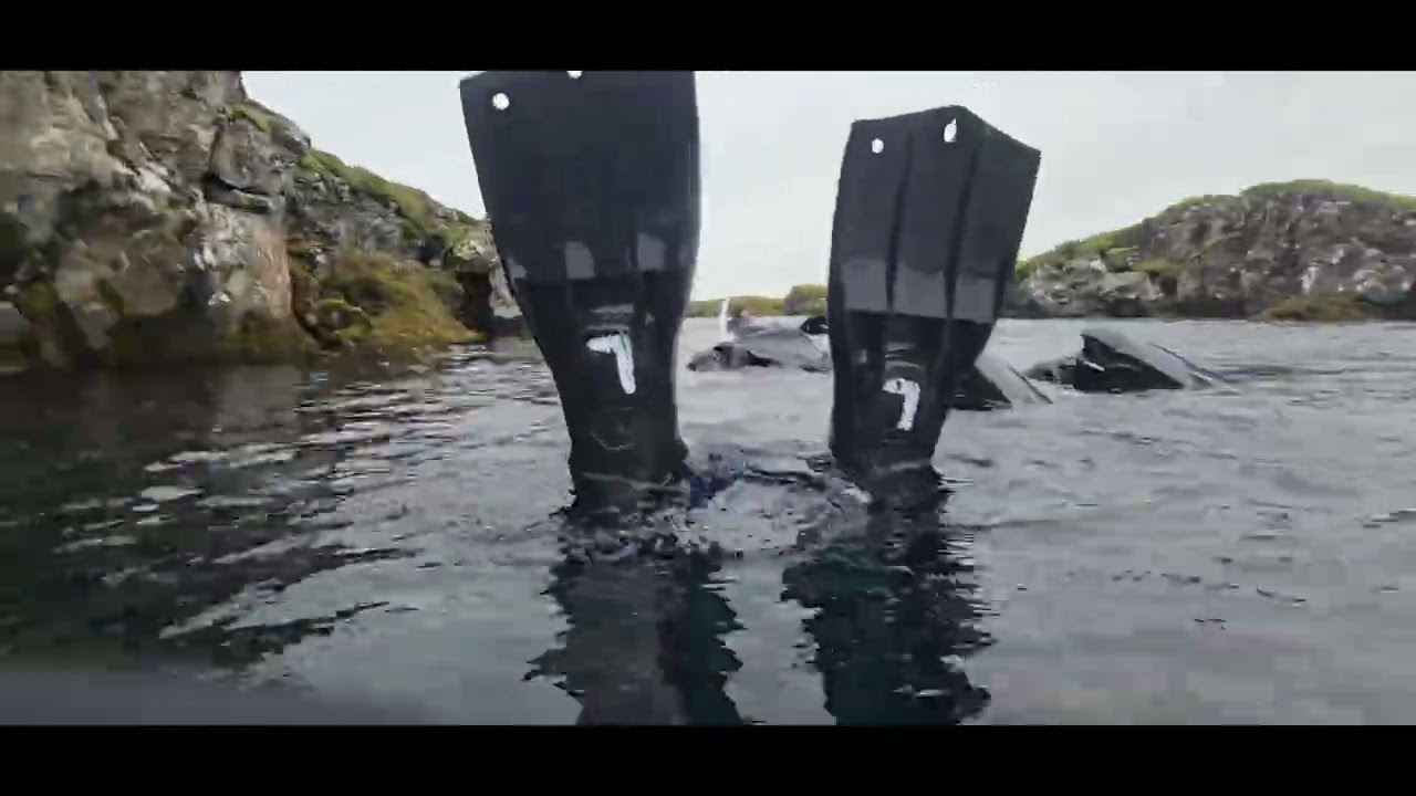 Snorkeling in Silfra, Iceland