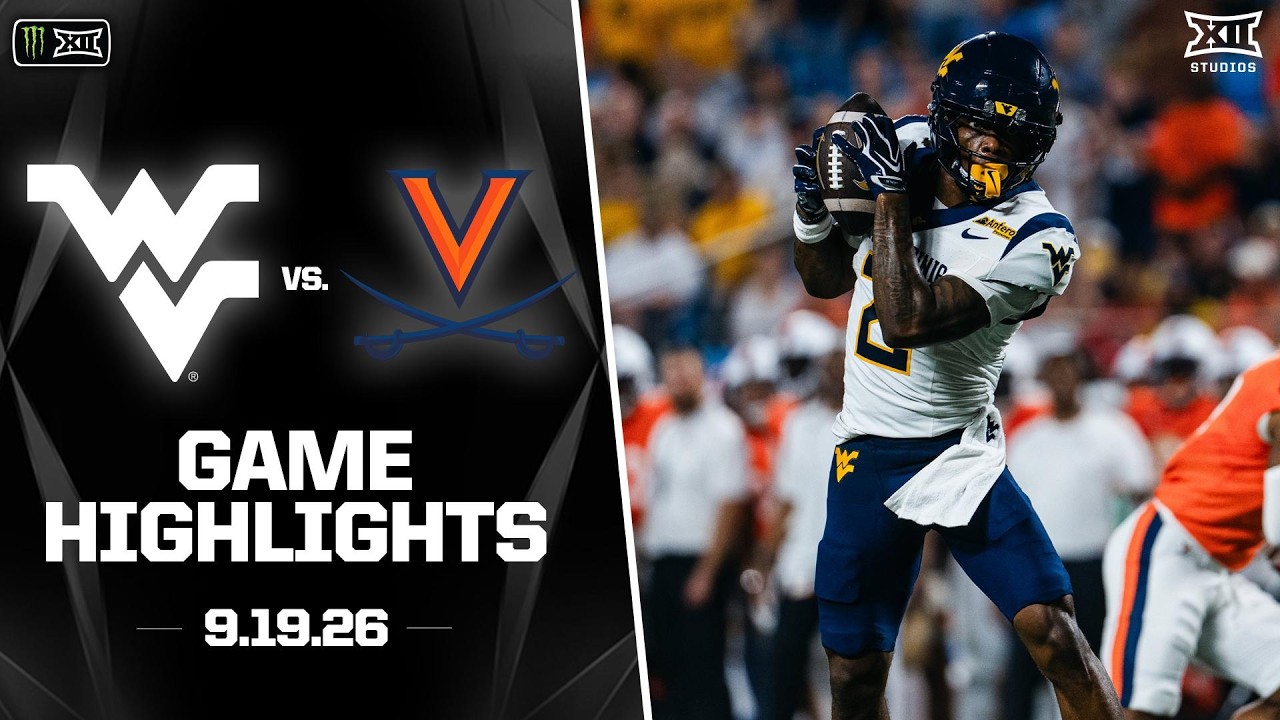 West Virginia vs. #25 Virginia Highlights | 2026 Monster Energy Big 12 Football