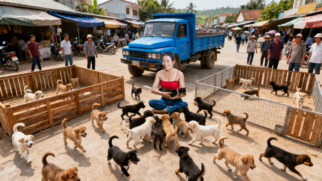 Incredible rural life of a large farm! 👨&zwj;👩&zwj;👧&zwj;👦🐶Rescuing and Collecting Dogs from Villages