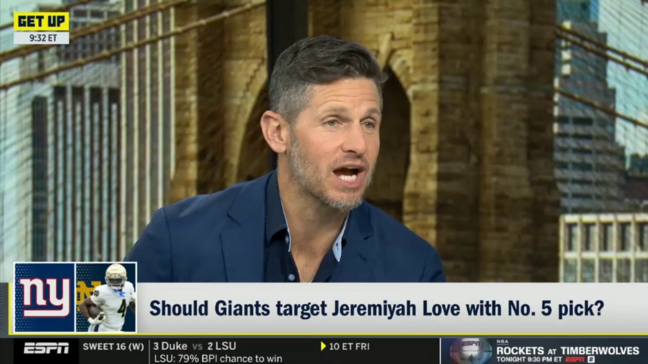 GET UP | &ldquo;The Giants should select Jeremiyah Love with the No. 5 pick