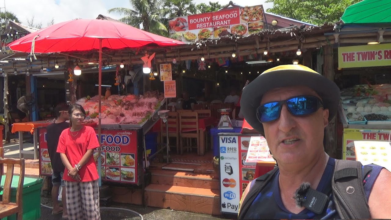 KARON BEACH PHUKET Considering staying here?  Walking Tour Hotels shops restaurant