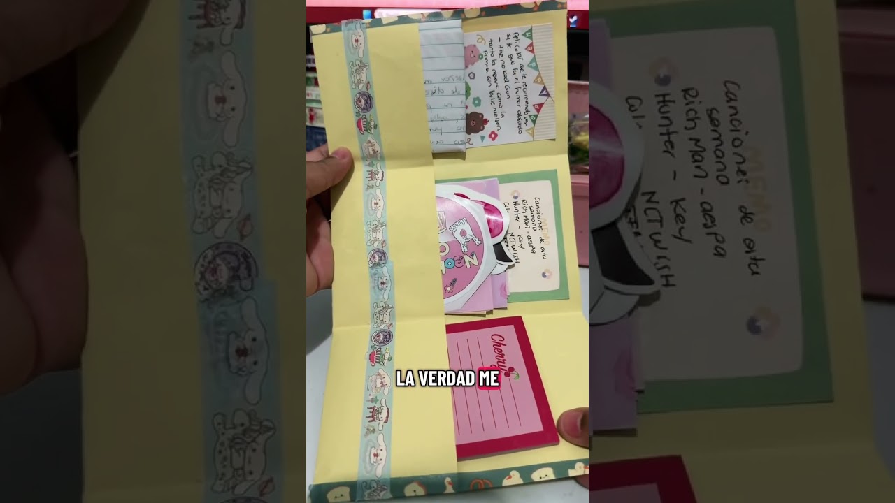 Idea de sobre kawaii para enviar a tu 