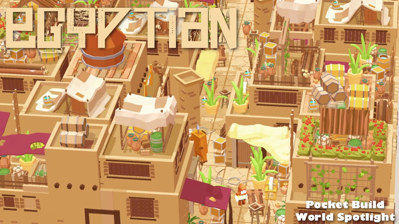 Egyptian, a Near Perfect Ancient City Build | Pocket Build World Spotlight