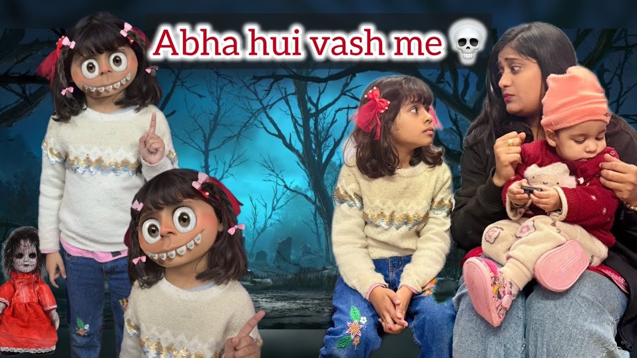 Abha ke ghar me aa gyi bacchi ki aatma 😱☠️👹 #horror #haunted #bhootkikahani @abhawithmumma 