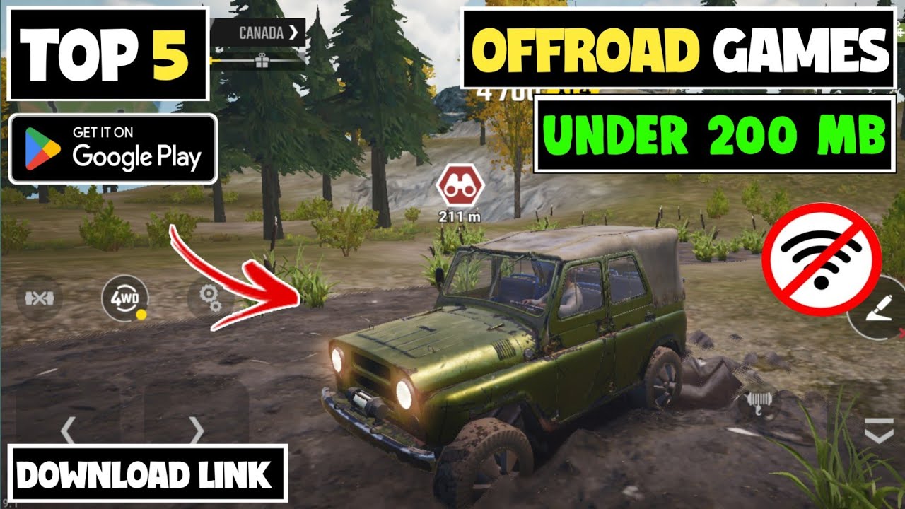 Top 5 Best Offroad Games For Android Under 200MB | Offline Offroad For Android 2025