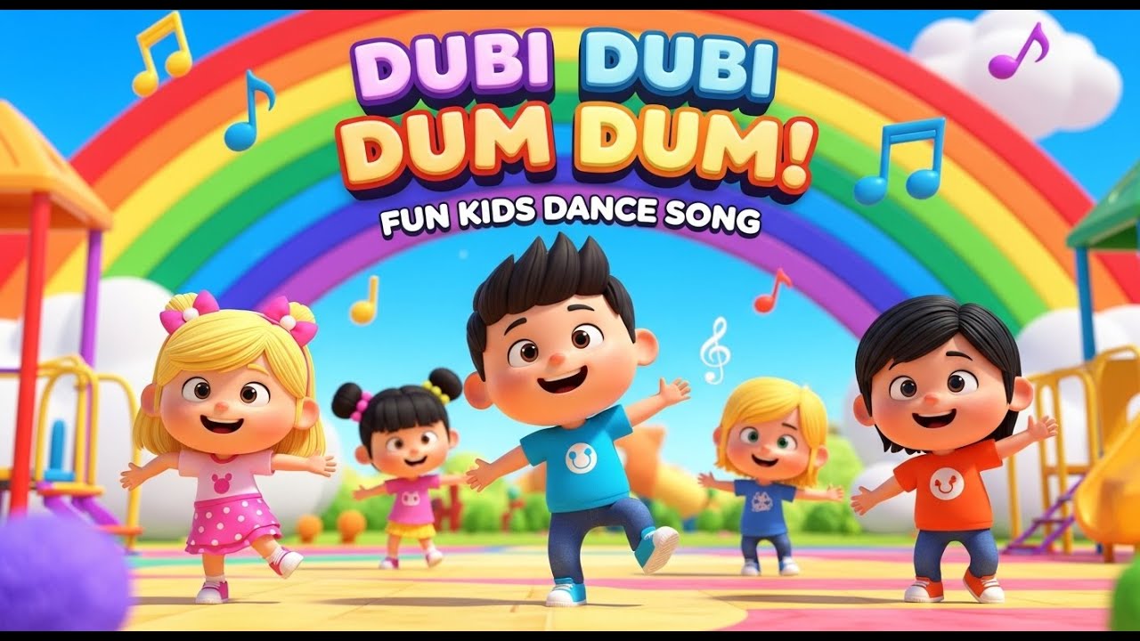 Dubi Dubi Dum Dum Dance Song | Fun Kids Song | Happy Dance for Children