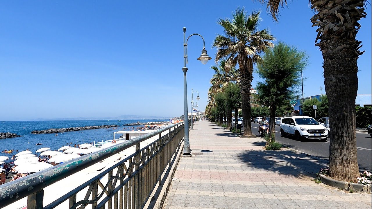 Torre Del Greco Walking Tour Seafront  Italy | Napoli 🇮🇹