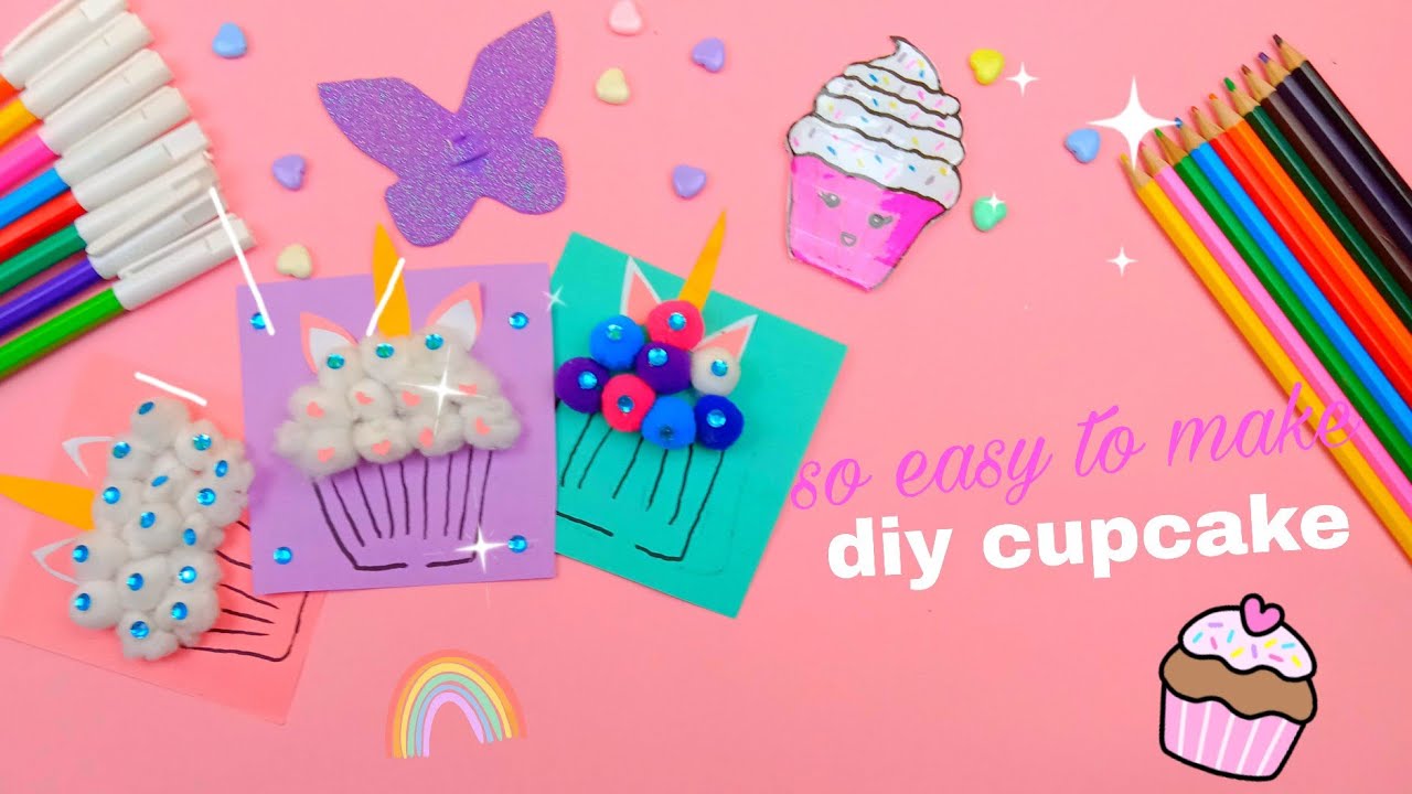 🧁 DIY Cupcake Craft 🍬 | Super Easy & Cute Paper Cupcake Art for Kids ✂️💖 | Step-by-Step Tutorial