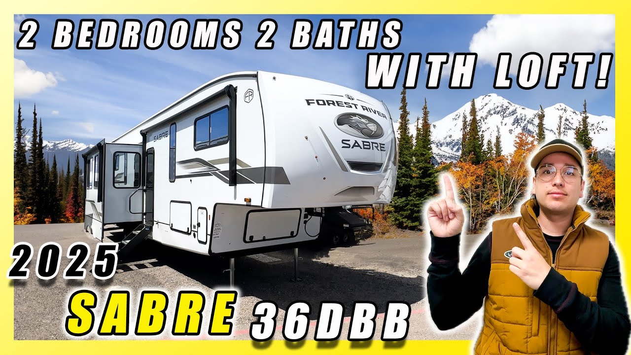 2025 SABRE 36DBB THIS FIFTH WHEEL W/ A LOFT HAS ENOUGH ROOM FOR A LARGE FAMILY AND FRIENDS. MUST SEE