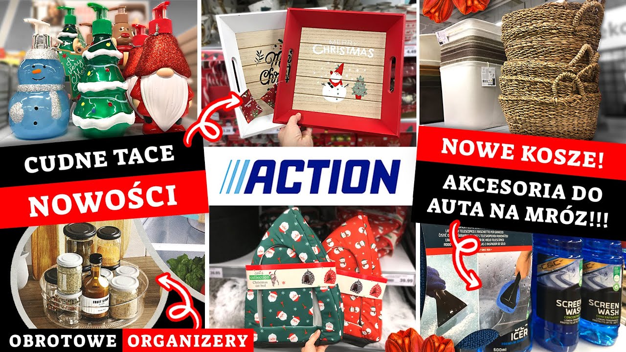 ACTION OBROTOWY ORGANIZER za 10 zł 😱 CUDNE KOSZE I TACE ❤️ ŚWIĄTECZNE DOZOWNIKI MYDŁA 😍 NOWOŚCI!! ❤️