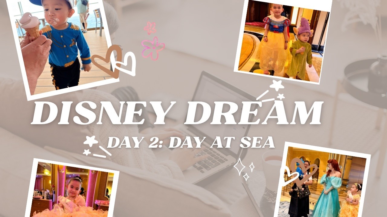 Disney Dream Day 2 | Day at Sea Magic, Mickey Waffles & Royal Moments 👑🚢