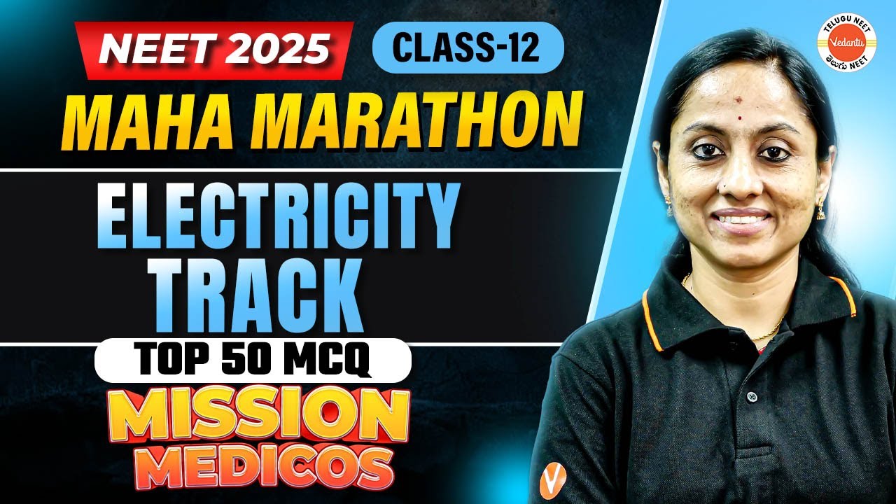 Top 50 MCQs on Electricity 🔋 | NEET 2025 Preparation | Class 12 Physics | KRD Ma'am