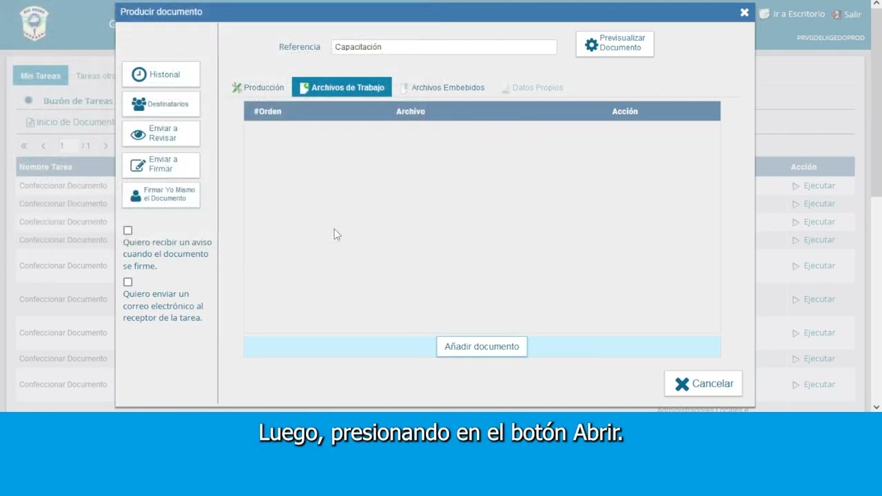 GDE 24 Archivos embebidos y archivos de trabajo