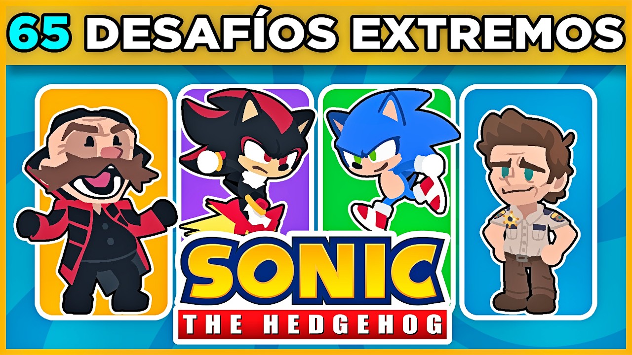 💎65 DESAFÍOS EXTREMOS DE SONIC🔵🦔| juegos para poner a prueba tus conocimientos y lógica |🐵#monoquiz