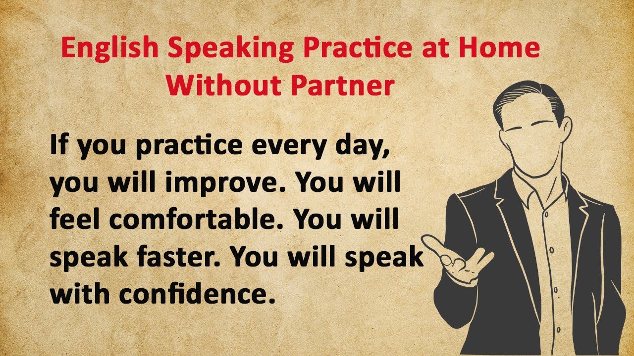English Speaking Practice at Home Without Partner | Improve English Fluency Easily