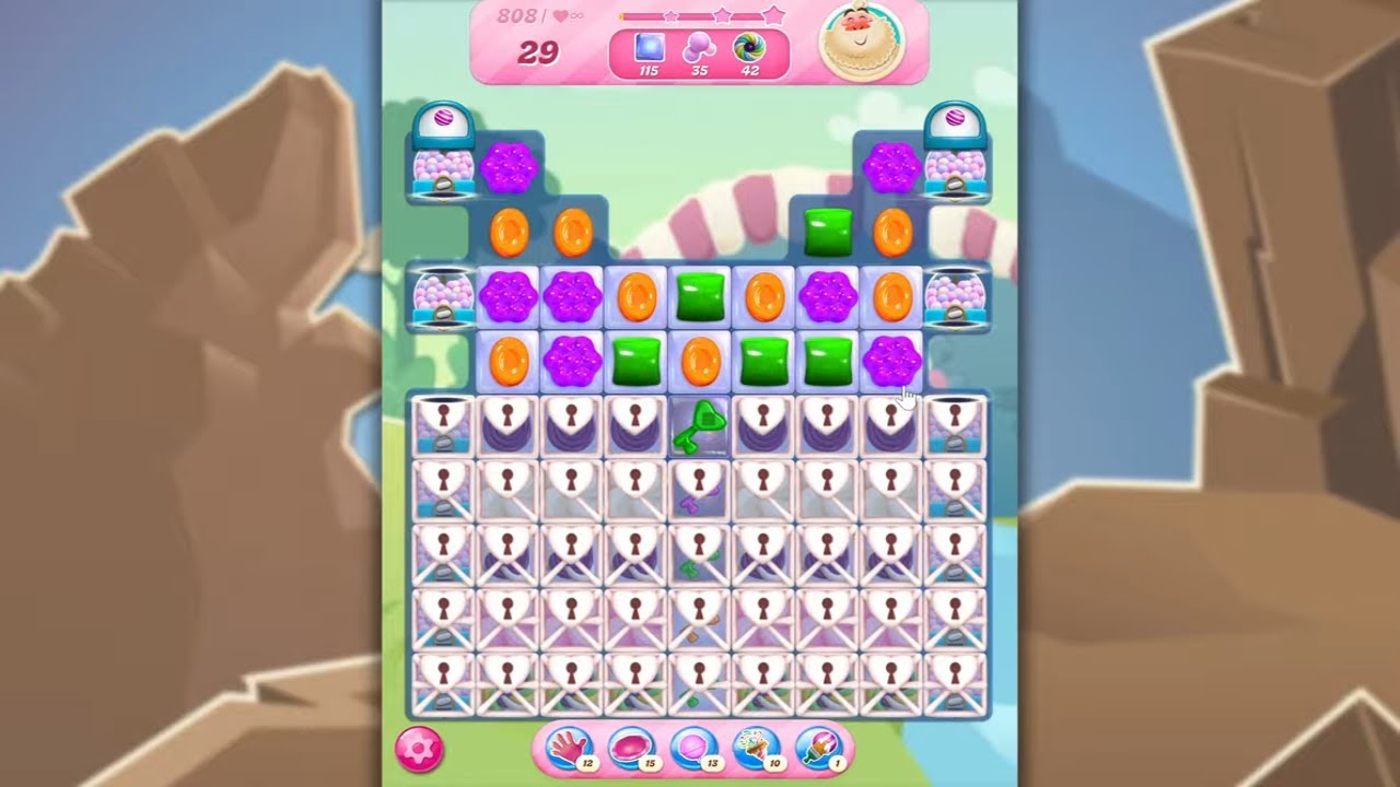 Candy Crush Saga LEVEL 808 NO BOOSTERS (new version)🐟☑️
