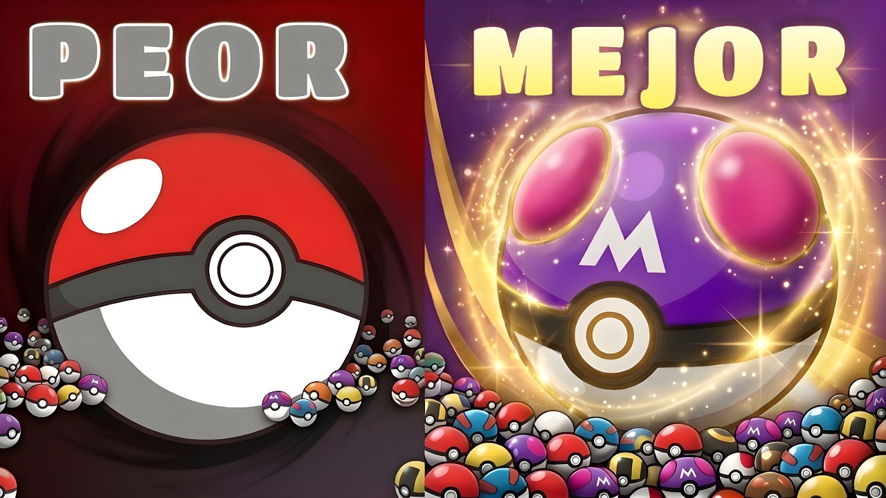 Ordené TODAS las Pokéballs de Pokémon de la PEOR a la MEJOR