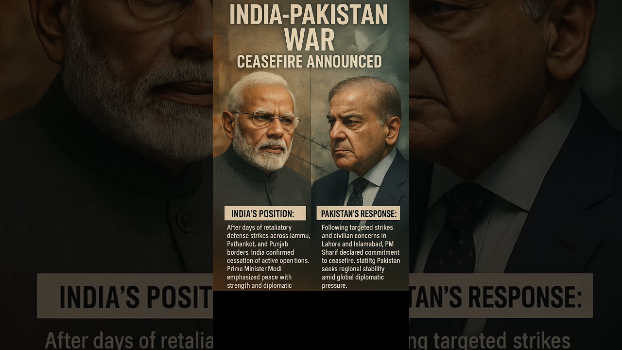 🇮🇳 India-Pakistan War Ceasefire Announced | Operation Sindoor Ends or Ceasefire Violation 