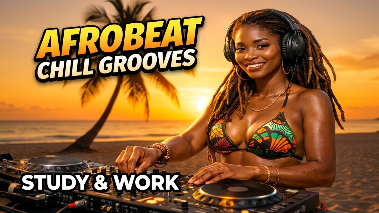 Afrobeat Instrumental Mix🌴| 2 Hours of Chill Grooves for Study, Work, Cafés & Bars