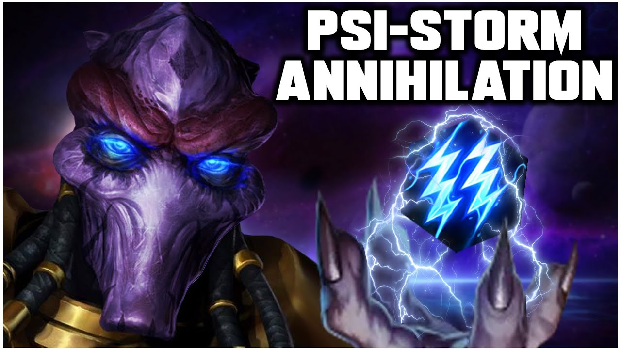Psi-Storm ANNIHILATION | Tassadar | Grubby - HotS