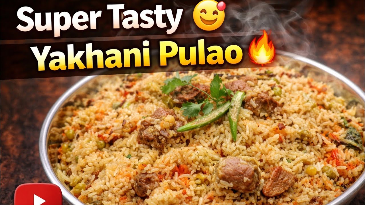 Mutton Yakhani Pulav😋 | Ramdaan Special❤️ | Super Easy & Delicious food👌| Step-by- step 🤗