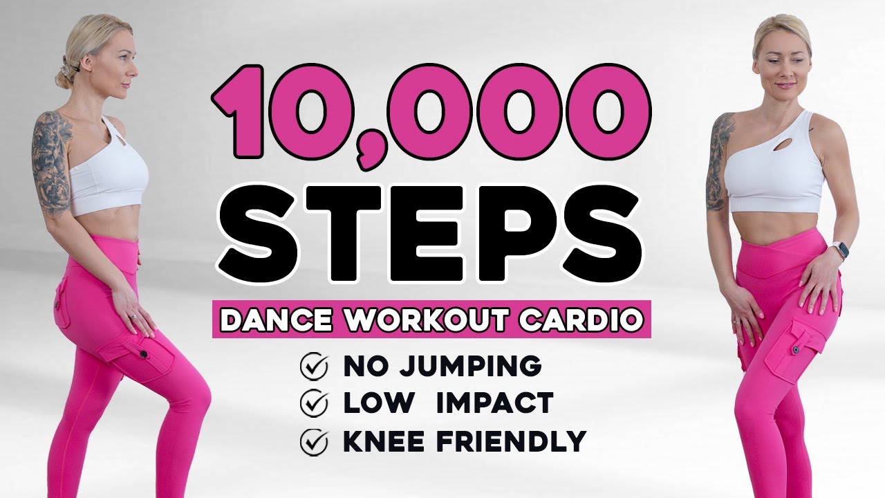 🔥10000 STEPS IN 60 MIN🔥 Walking Cardio Dance🔥Workout to Burn Fat🔥Mood Booster, No Repeat No Jumping🔥