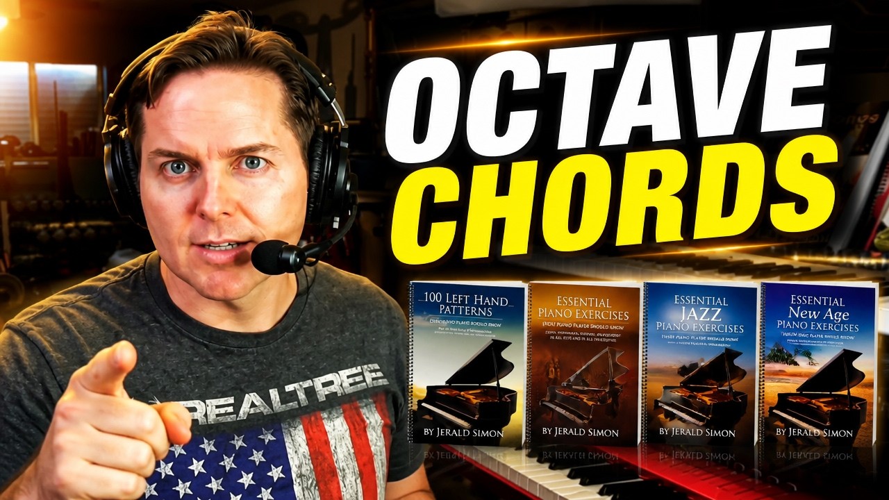 How to create new age piano music using octave chords.