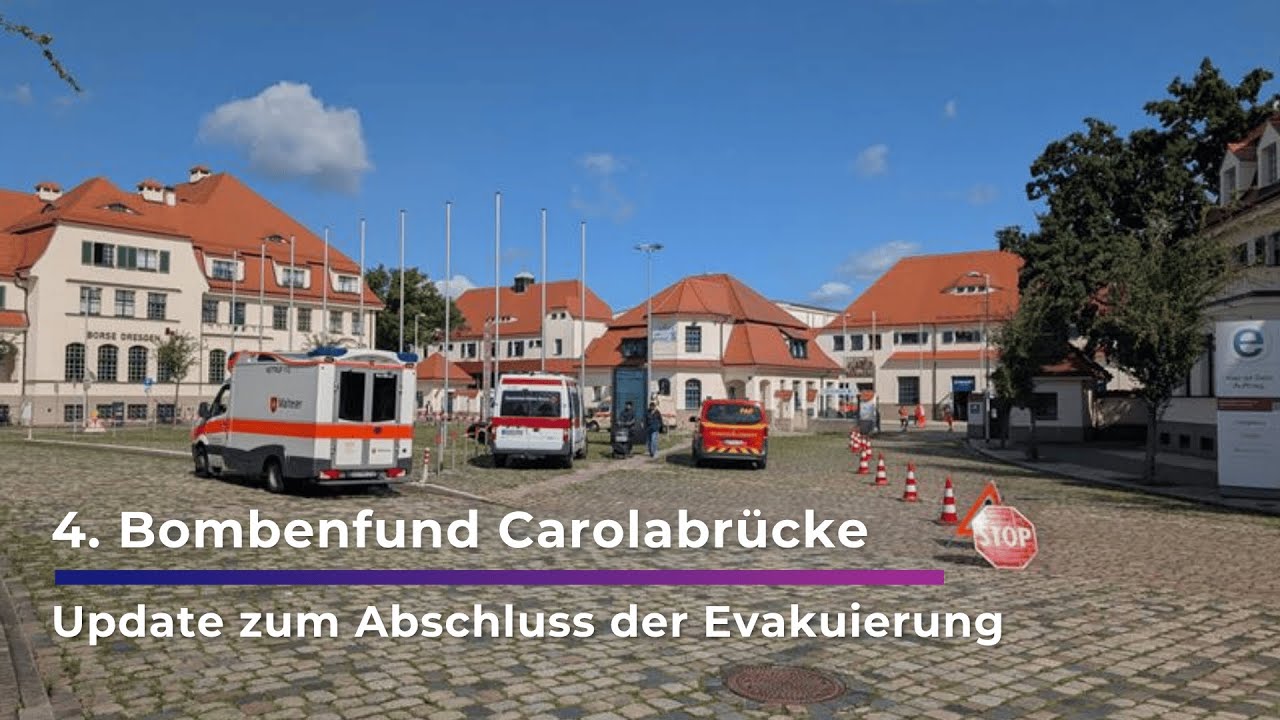 Evakuierung soweit abgeschlossen - Vorbereitungen zur Entschärfung beginnen I Sachsen Fernsehen