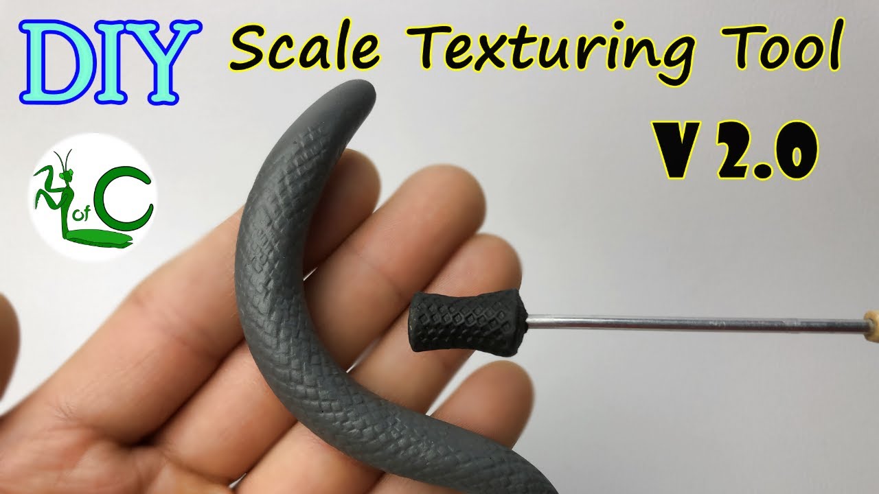 DIY - Scale Texturing Tool V 2.0 _Polymer Clay Sculpting Tools_Life of Clay