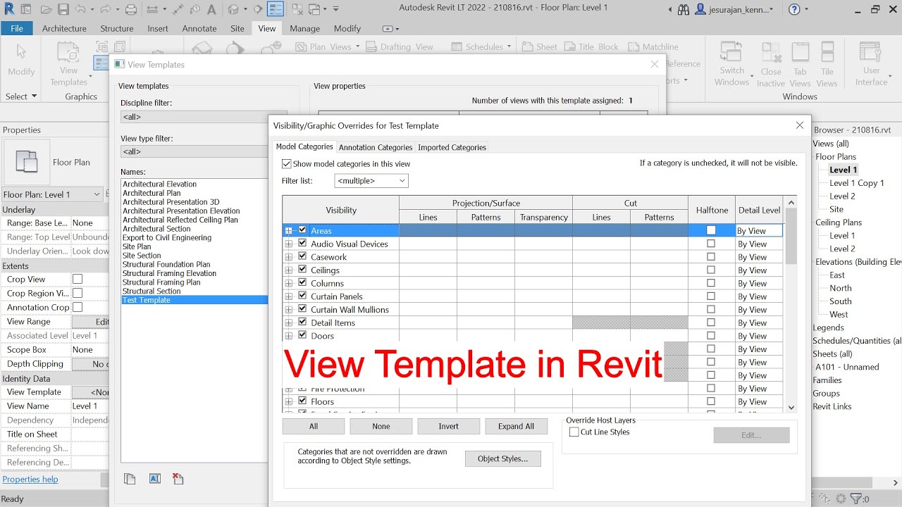 View Template in Revit