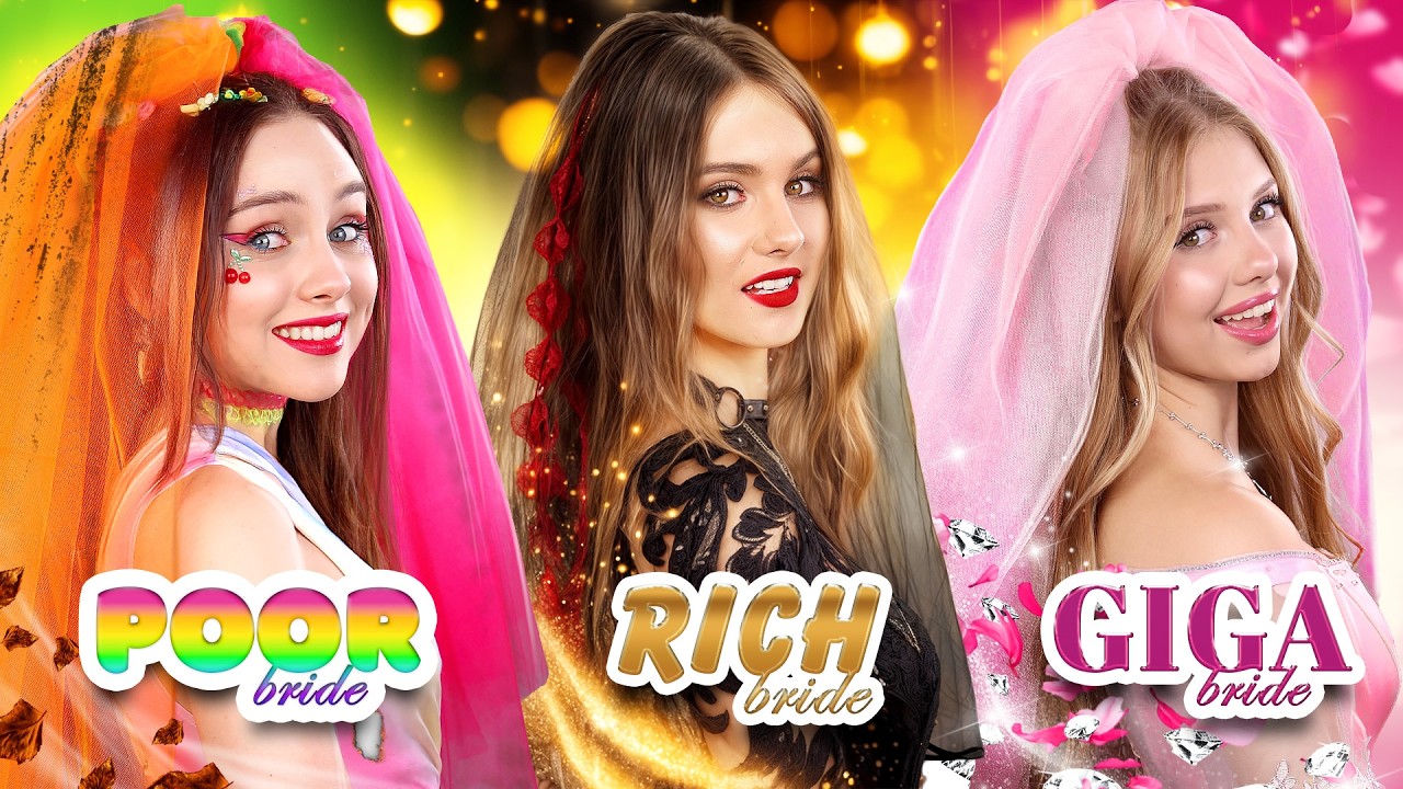 Arm vs Reich vs Super-Reich bei der Hochzeit! Soft vs Alt vs Indie Braut