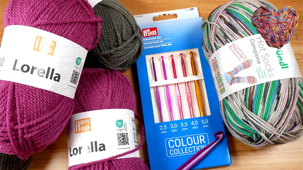 Haul | Endlich kleine H&auml;kelnadeln! 2,5er bis 5er Nadeln, Schn&auml;ppchen & Socken Wolle im Test